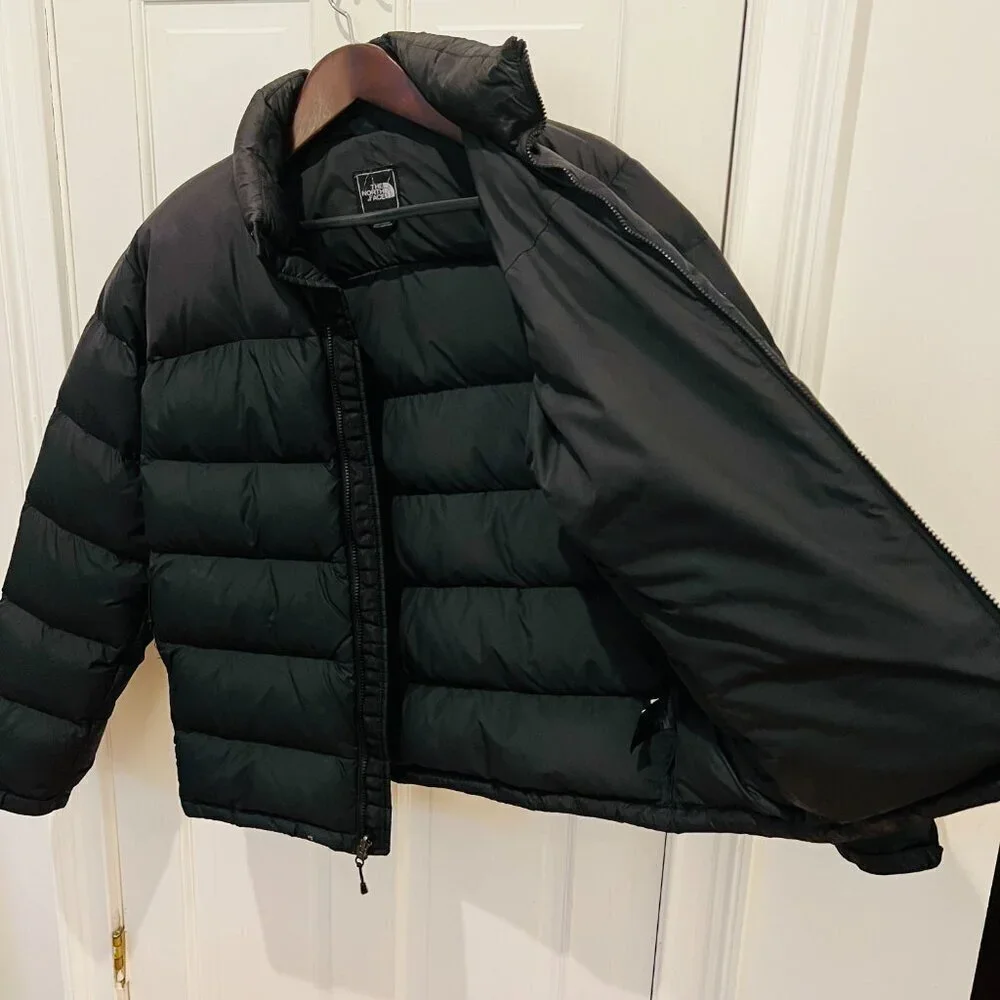 North Face Large Mens Retro 96 Nuptse 700 Down Winter Puffer Jacket Black Coat